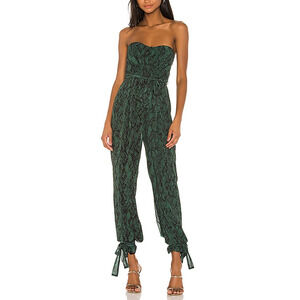 Michael Costello x Revolve 'Gwendolyn' Green Jumpsuit / Romper Size M